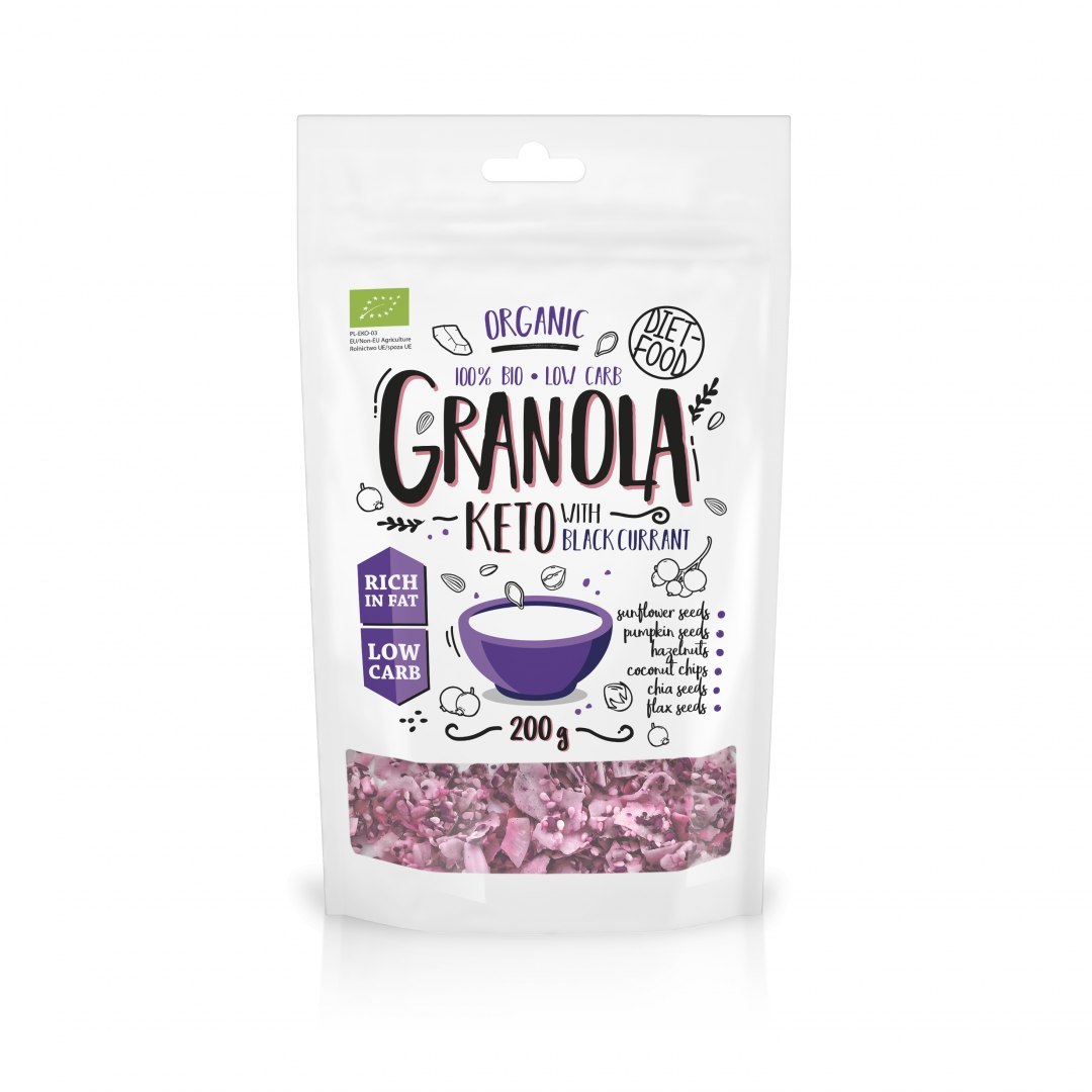 BIO KETO GRANOLA WITH BLACK CURRANT